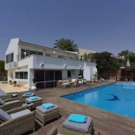 Villa With Heated Pool And Jacuzzi Sea View 300M Front Of The Beach Ейлат Екстер'єр фото